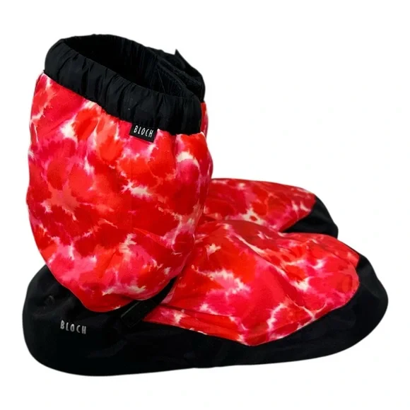 Bloch Red and Black warm up booties size large - Picture 2 of 6